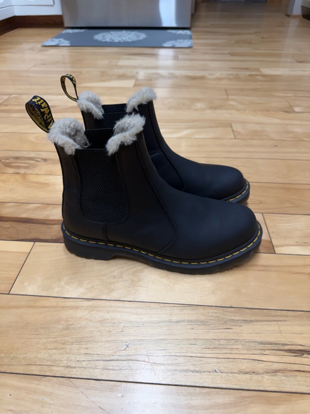 DR.MARTENS 2976 FAUX FUR LINED BOOTS